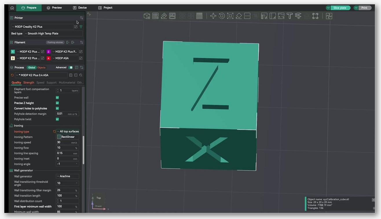Screenshot of OrcaSlicer 2.3.x with the Process settings panel showing the Quality > Line width subsection, top surface field highlighted at 100-105% range.” class=”wp-image” loading=”lazy” /><figcaption>OrcaSlicer’s Quality tab open with the top surface line width field visible in the line width section.</figcaption></figure>
<h2 id=