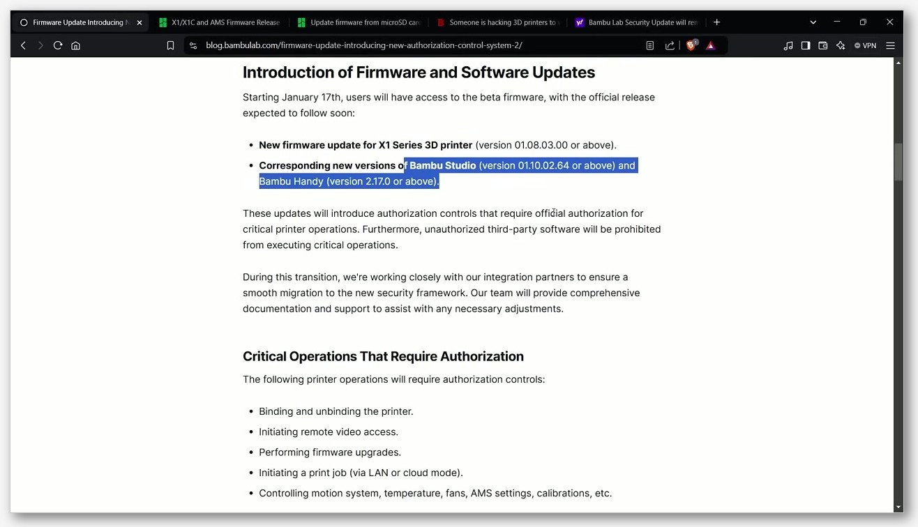 OrcaSlicer Physical Printer setup dialog showing Octo/Klipper host type, hostname field with example 192.168.1.45:7125, and API Key/Password field