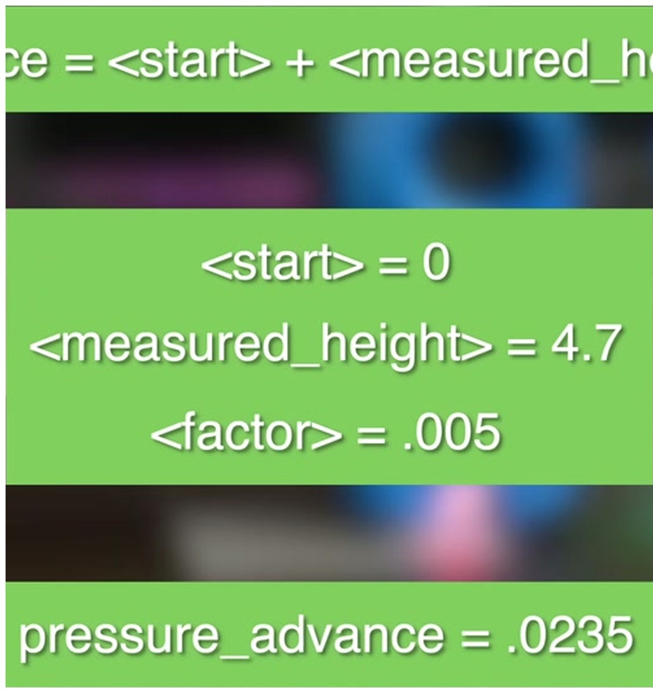 OrcaSlicer Pattern Method documentation visualization with rows of test corners