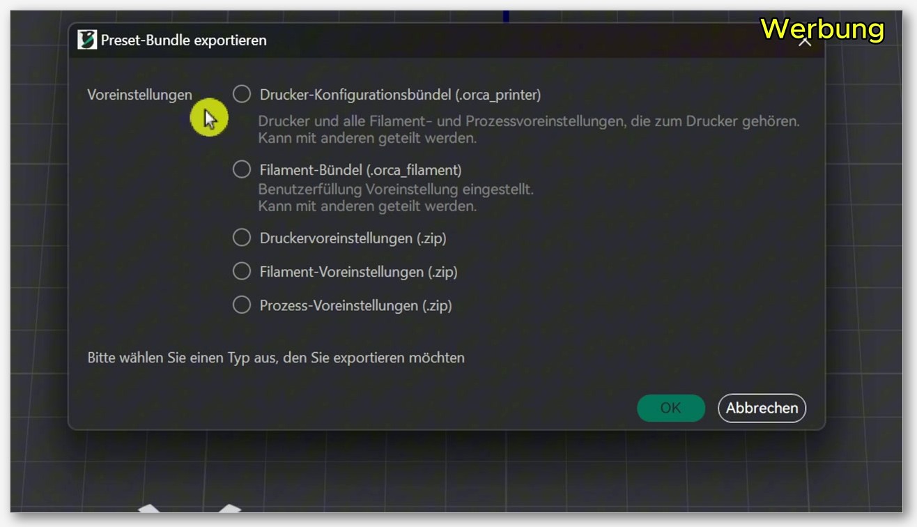 screenshot of File Explorer address bar at AppData\Roaming\OrcaSlicer with user and system folders highlighted