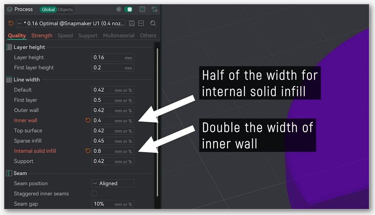 Screenshot of the Printer settings dialog open on the Basic information tab showing printable area, max velocity, and extruder count
