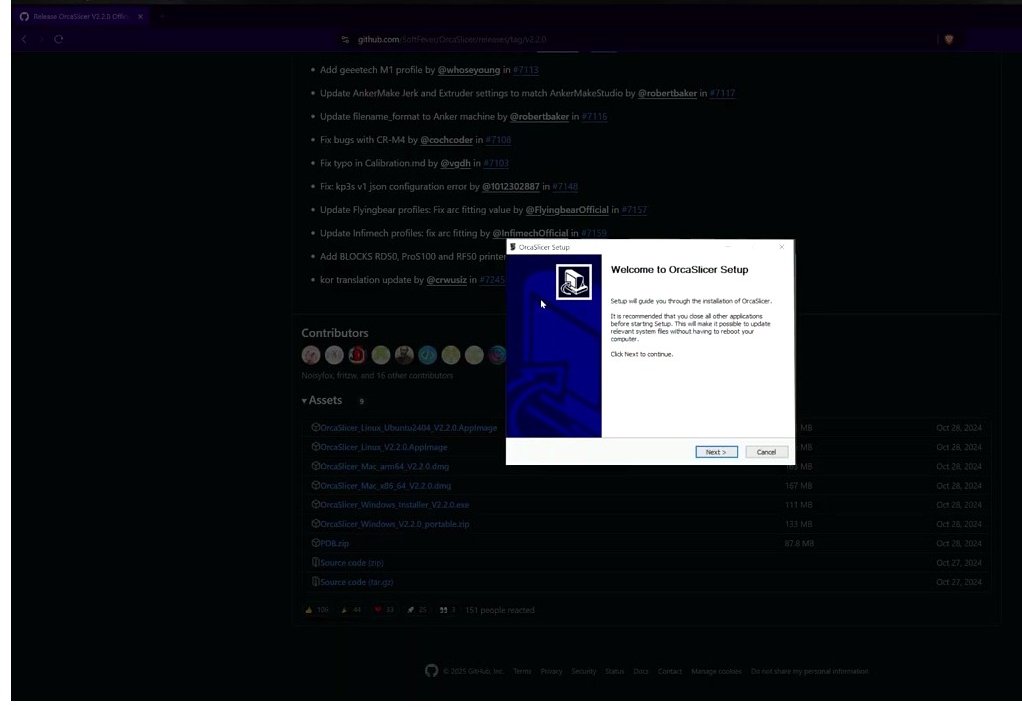 Welcome to OrcaSlicer Setup wizard, first screen